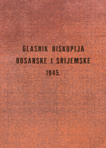 God. 73(1945) / odgovorni urednik dr. Rudolf Schütz