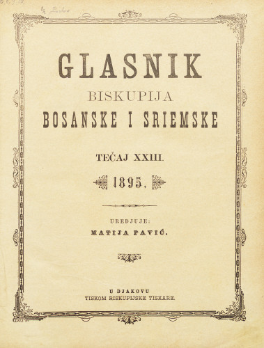 God. 23(1895) / uredjuje Matija Pavić